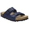 Pantolette JOSEF SEIBEL "Hermine 01", Damen, Gr. 42, blau (dunkelblau), Leder, klassisch, Schuhe, Plateau Sandale, Sommerschuh, Hausschuh mit komfortablem Fußbett