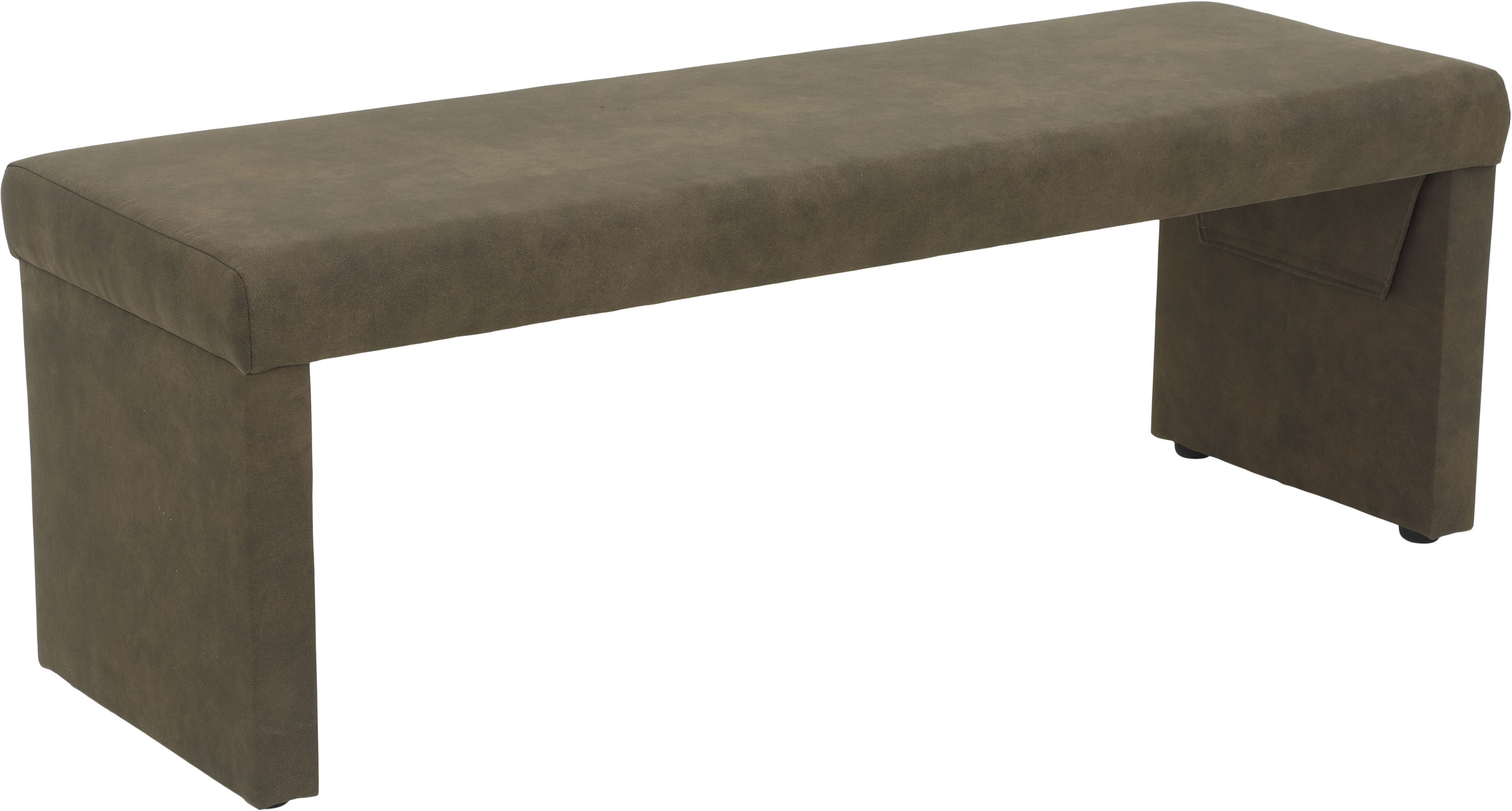 Sitzbank HELA "MELANIE", braun (vintage schlamm, vintage schlamm), B:140cm H:49cm T:48cm, 100% Polyester, Sitzbänke, Sitzbank, Vintage Optik, Breite 140 cm