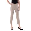 Stretch-Hose CASUAL LOOKS, Damen, Gr. 19, Kurzgrößen, grau (stein), 72% Viskose, 25% Polyamid, 3% Elasthan, unifarben, 7/8-Länge, Hosen