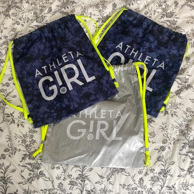 Athleta Accessories | Athleta Girl Bundle Of 3 Lightweight Backpacks | Color: Blue/Silver | Size: Osg