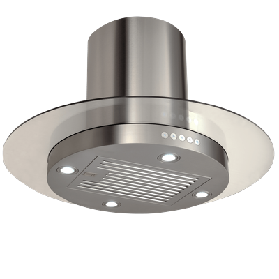 Island Range Hood with powerful 550 True-CFM in 36-inch, Stainless Steel | Elite Dream Home Brand New Series| PLSI 575G / 36 inches wide