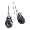Celesta - Ohrringe 925/- Sterling Silber Zirkonia schwarz 1 ct Weiss Damen (59.49 € / 1 ct)