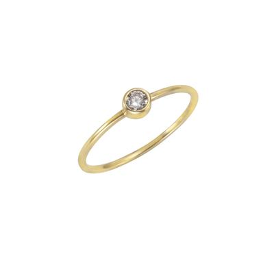 Celesta Gold - Ring 375/- Gelbgold Zirkonia weiß 375/- Gold Zirkonia weiß Ringe 1 ct Weiss Damen