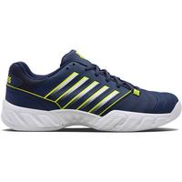 K-SWISS TENNIS Herren Tennisindoorschuhe Herren Tennisschuhe Bigshot Light 4 Carpet, Größe 42 ½ in Blau/Weiß/Neongrün