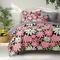Ensemble de housse de couette 100% coton, ensemble de literie à motif floral de style japonais, ensemble de literie de luxe doux, décoration d