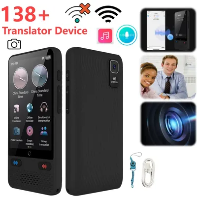 S85 Tragbarer Audio-Übersetzer 138 Sprachen, intelligenter Übersetzer, Offline in Echtzeit, intelligenter Stimme-AI-Sprachfoto-Übersetzer für Reisen Image