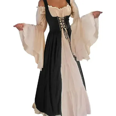 Cosplay Damen Mittelalter Renaissance Kostüm Cosplay Über Anzug Kleid Weste Victoria Prinzessin Image
