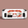 Custodia per Steam Deck Console Oled Pastello Nero Bianco Bunny Cover Custodia rigida protettiva per PC antigraffio antiscivolo Custodia nera