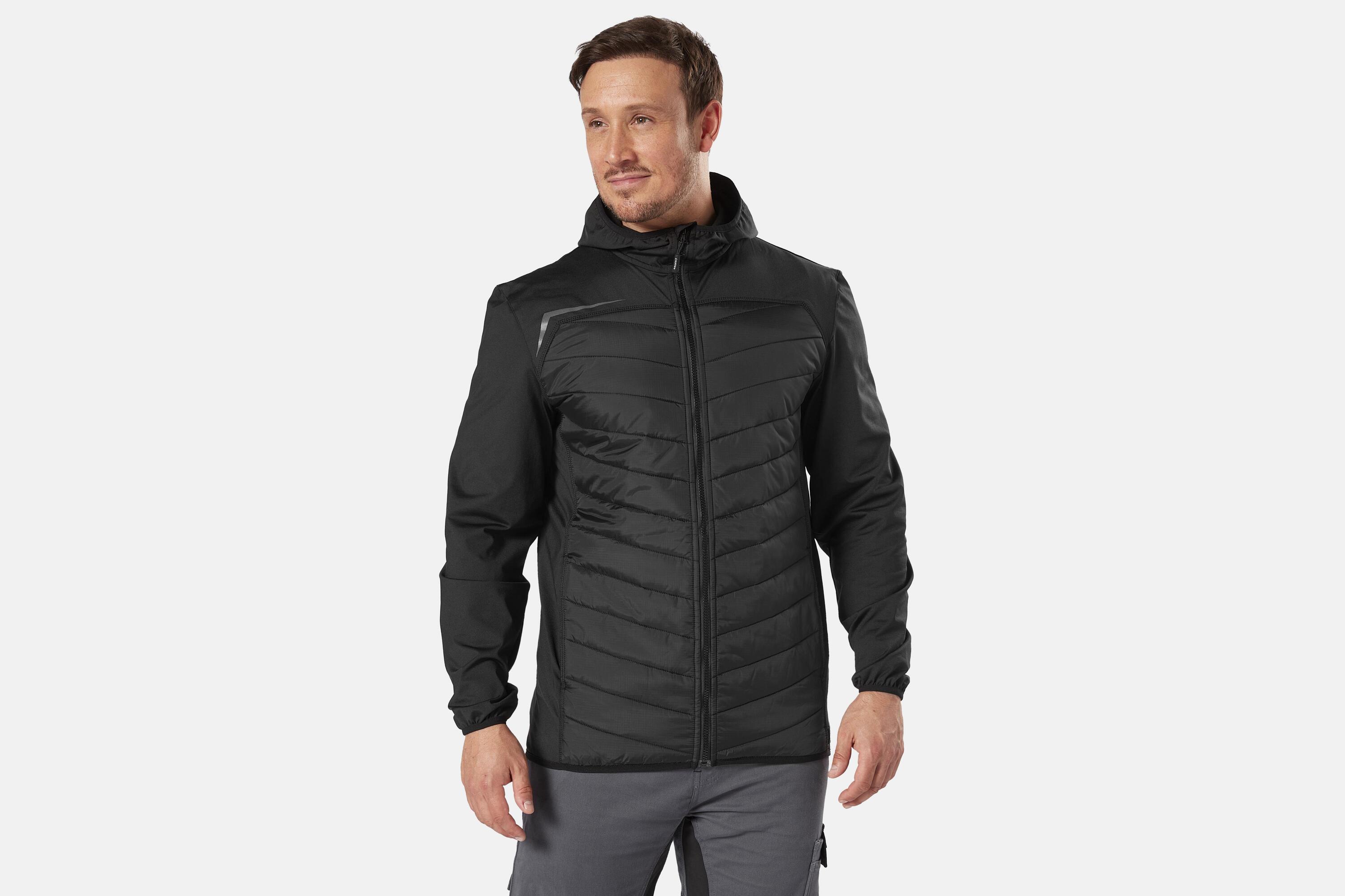 Arbeitsjacke DICKIES "Dickies Workwear Jacken GEN HYBRID JACKET", Herren, Gr. XL, schwarz, Obermaterial: 86% Polyester, 14% Elasthan; Futter: 86% Polyester, 14% Elasthan; Füllung: 100% Polyester, Jacken Image