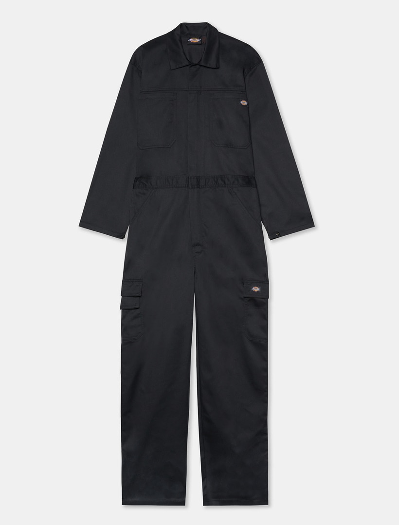 Arbeitsoverall DICKIES "Dickies Workwear Coverall EVERYDAY COVERALL", Jungen, Gr. XL, schwarz, Obermaterial: 65% Polyester, 35% Baumwolle, Overalls Image