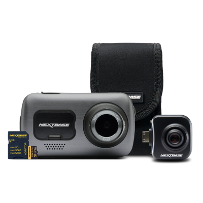 Nextbase 622GW Elite Cabin Bundle – 4K Front & Cabin View Dash Cam + 256GB microSD & Carry Case, WiFi, Parking Mode, Bluetooth, GPS, Image Stabilisation, SOS, Dual Channel, Enhanced Night Mode