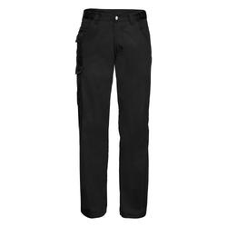 Russell Mens Polycotton Twill Trouser / Pants (lang) (Schwarz)