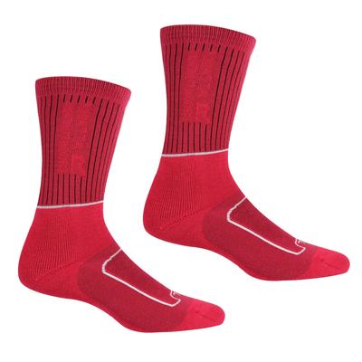 Regatta Damen/Damen Samaris 2 Season Boot Socks (Cherry Pink/White) Image