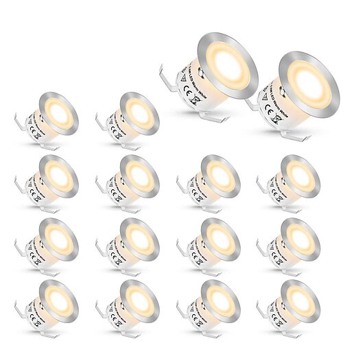 Einbau-LED-Decklicht-Set im Boden, Außen-Landschaftslicht, IP67, wasserdicht, Niederspannung, für den Außenbereich, Hof, Garten, Stufen, Treppen, Terrassenboden, Pool, Deck, Küchendekoration, Image