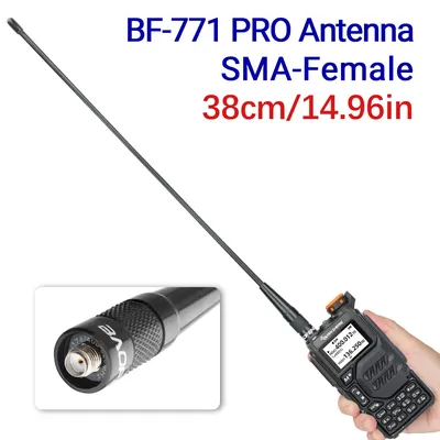 BAOFENG BF-771 SMA-Female VHF UHF Dual Band Antenna For Baofeng UV 5R UV-5RH UV-K6 Quansheng UV K5