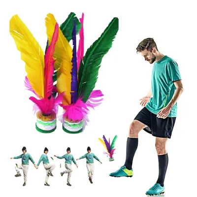 3Pcs China Shuttlecock Kick Shuttlecock Fitness Entertainment Footbal Foot Kick Fancy Goose Feather