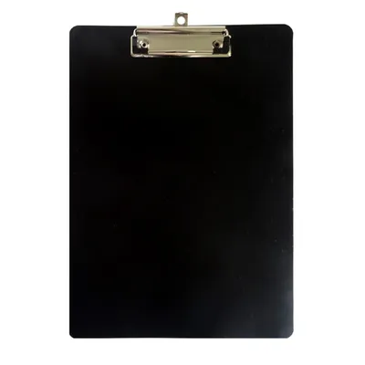 A4ClipBoardBlack Plastic Clipboard,A4 Writing Pad, with Metal Clip,A4 ClipboardRigid Plastic, Black