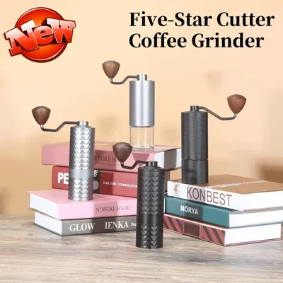 New Manual Coffee Grinder 5 Core Professional Espresso Bean Coffee Grinder Mill External Adjustable