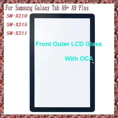 For Samsung Galaxy Tab A9+ A9 Plus SM-X210 SM-X215 X210 X211 X215 Touch Screen Panel Tablet Front