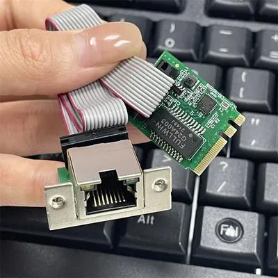M.2 A+E KEY 2.5G Ethernet LAN Card RTL8111E/F Industrial Control Network Card 10/100/1000Mbps M.2