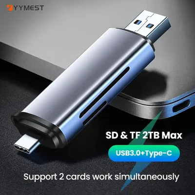 Card Reader USB3.0&USB C to SD MicroSD TF Thunderbolt 3 For Phone PC Laptop Accessories Smart Memory
