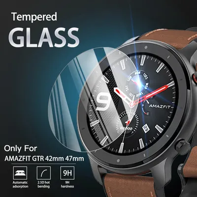 9H Tempered Glass Film For Amazfit GTR 42mm 47mm Smartwatch HD Screen Protector Film For Amazfit GTR 47MM Anti-Scratch Protector