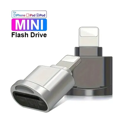 Mini Micro Card Reader Adapter for IOS 13 8-Pin Lightning Card Reader TF Memory Card Adapter