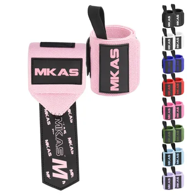 2PCS Wristband Wrist Support Weight Lifting Gym Training Wrist Support Brace Straps Wraps Crossfit
