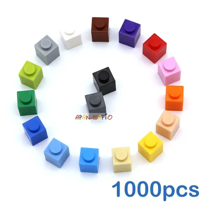 1000pcs 1x1 Dots DIY Building Blocks Thick Figures Bricks Educational Size Compatible With 3005