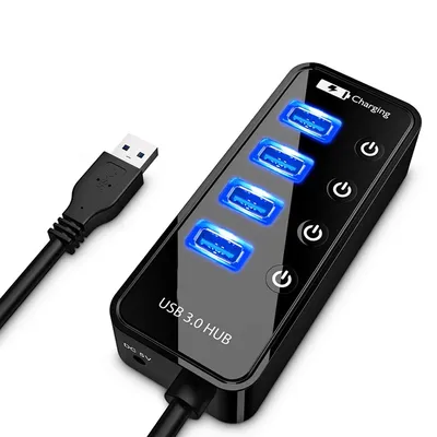 USB HUB 3.0 4 7 Port Smart Phone Charger Multi For Ipad MacBook Pro Computer PC Notebook Laptop