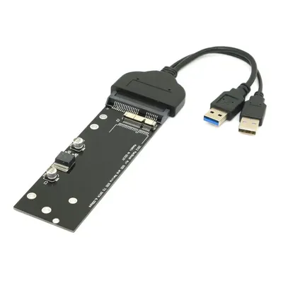 USB 3.0 to 17+7pin SSD HDD to SATA 22Pin Hard Disk Cartridge Drive for Macbook Air Pro MD223 MD224