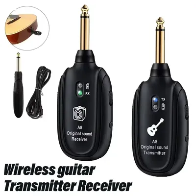 Wireless Guitar System UHF Audio Wireless Transmitter Receiver For Acoustic Guitar Bass Violin