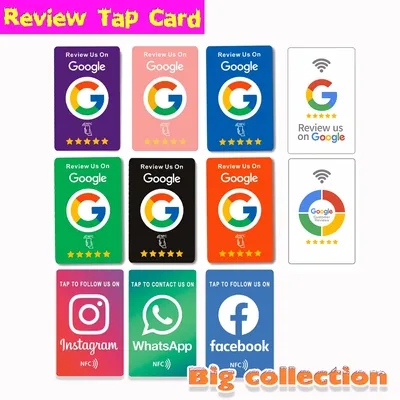 1Pc Reusable Review Tap Card Google Reviews Tap NFC Card Review Us on Google Tap Card Enhances SEO