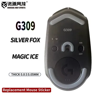 UnusualWaySports Mouse Skates Feet G309 Cambered Surface PTFE Anti Collapse Multilayer Magic Ice