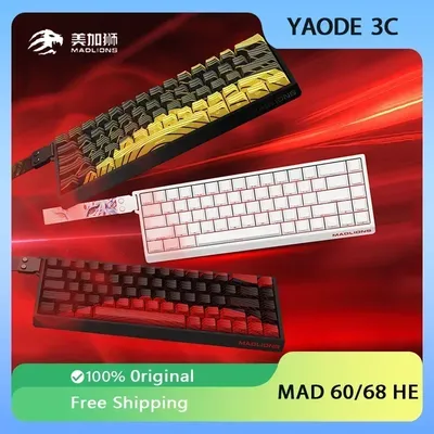 MADLIONS MAD 60/68 HE Mechanical Keyboard Magnetic Switch Rapid Trigger 8K RGB Gaming Keyboard