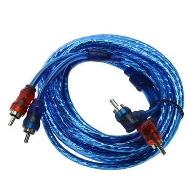 1-5pcs 5 Meter 2 RCA to 2 RCA Plug Car Modified RCA Audio Cable Car Audio Power Amplifier Cable