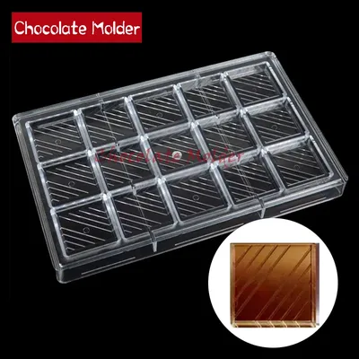 Chocolate Mold Polycarbonate 15 Cavity Candy Bonbons Nuggets Baker Confectionery Bakery Baking