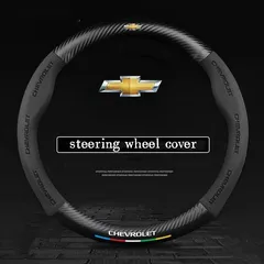 3D Embossed Non-slip Steering Wheel Cover 38CM for Chevrolet Cavalier Colorado Cruze Lacetti Onix Orlando Silverado Spark Tahoe