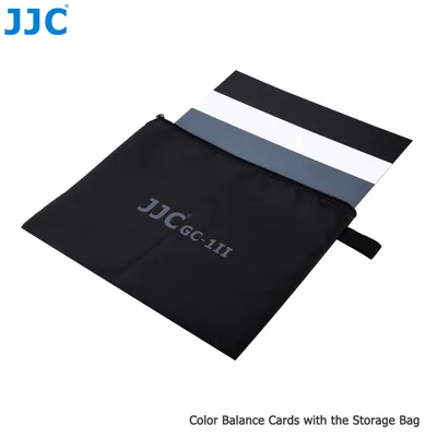 JJC White Balance Card with Bag 254 x 202mm Gray Card for Canon Nikon Sony Fujifilm Pentax Ricoh