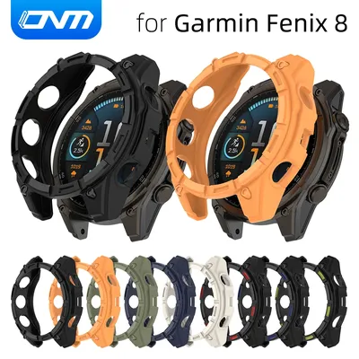 TPU Protective Cover for Garmin Fenix 8 51mm 47mm 43mm AMOLED SOLAR Soft Silicone Bumper Case