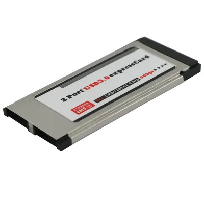 PCI Express ExpressCard to USB 3.0 Dual 2 Ports PCI-E Express Card Adapter 5Gbps Transfer rate for