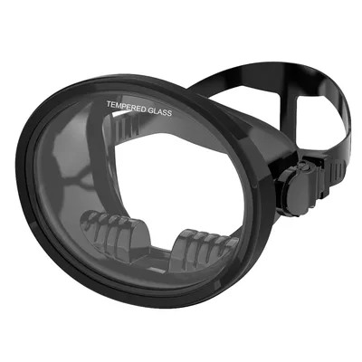 Oval Diving Mask Spearfishing Mask Classic Retro-Style Panoramic Wide View Scuba Goggles Tempered