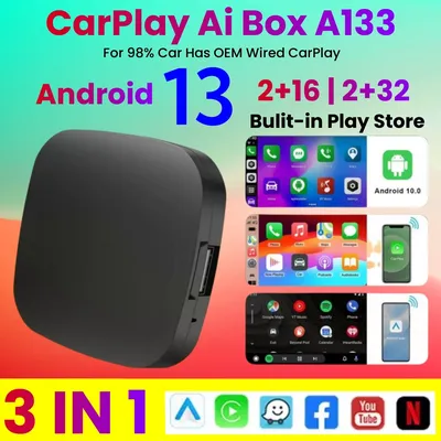 Android 13 Carplay AI Box Wireless Carplay Android Auto WiFi Support Netflix Youtube For Nissan VW