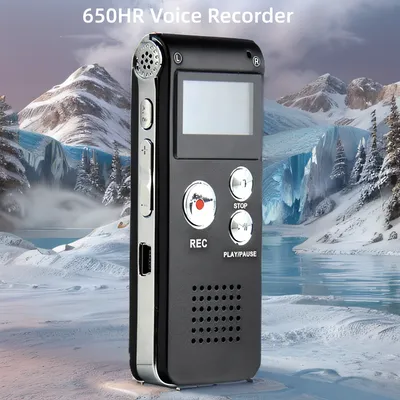 Multifunctional Rechargeable 8GB 650HR Digital Audio Voice Recorder Dictaphone MP3 Player