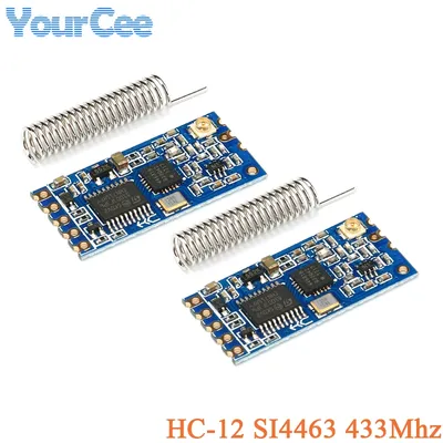 5pcs/1pc HC-12 SI4463 433Mhz Wifi Wireless Serial Port Module HC12 1KM 1000m 433MHz Receiving and