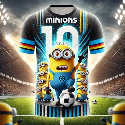 New 2024 Summer Minions Special Edition CHATGPT Designed Short Sleeve 10 Soccer Jersey Training