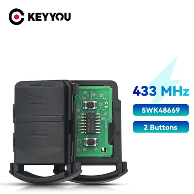 KEYYOU 5WK48669 NO Chip For Vauxhall For Opel Corsa C Meriva Tigra Combo Van ASK 433.9MHz 434mhz