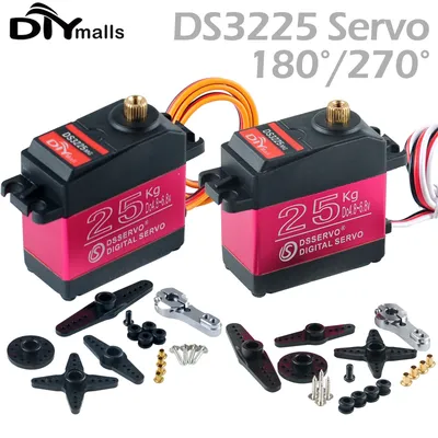 DS3225 25Kg RC Digital Servo 180 270 Degree Waterproof servo high torque Full Metal Gear for DIY