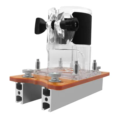 2 in 1 Wood Router Base Aluminum Alloy Wood Notcher Base Multifunctional Slotting Bracket