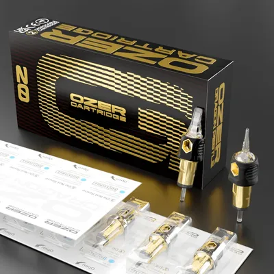OZER 20 Pcs/Box Tattoo Cartridge Needles RL RS RM Disposable Sterilized Safety Tattoo Needle For